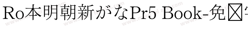 Ro本明朝新がなPr5 Book字体转换